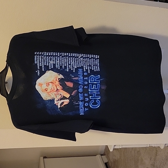 NWOT CHER "HERE WE GO AGAIN" 2019 TOUR T-SHIRT....XL - Picture 5 of 7